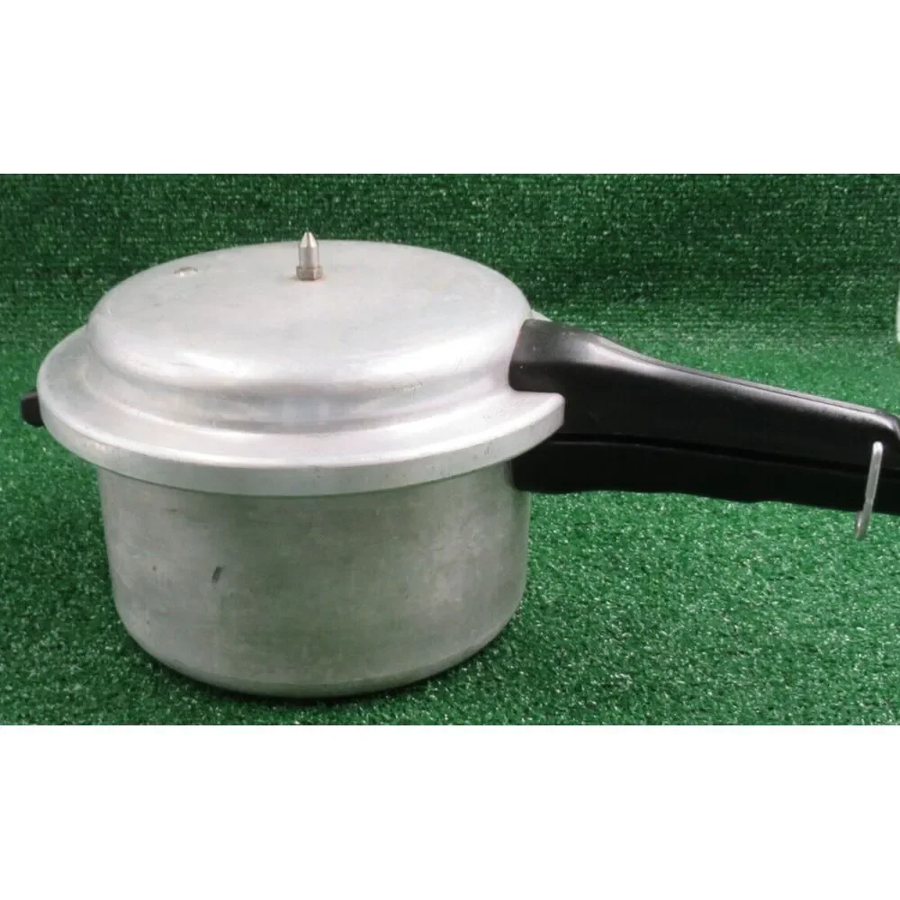 Vtg Mirror-Matic Pressure Cooker 394M 4QT Aluminum w/Jiggler & Gasket-Made USA‎